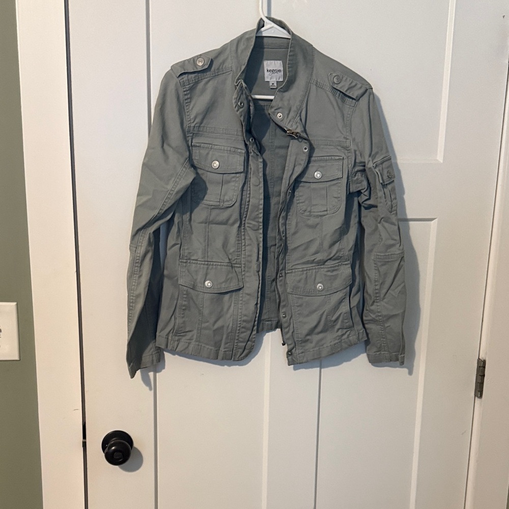 Kensie Women's Gray Utility Jacket